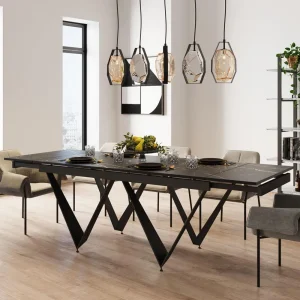 KARE Design Uitschuiftafel Sandra 180(40+40)x90cm