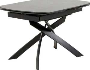 KARE Design Uitschuiftafel Twist Black 120(30+30)x90cm