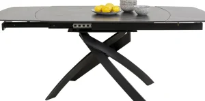 KARE Design Uitschuiftafel Twist Black 120(30+30)x90cm