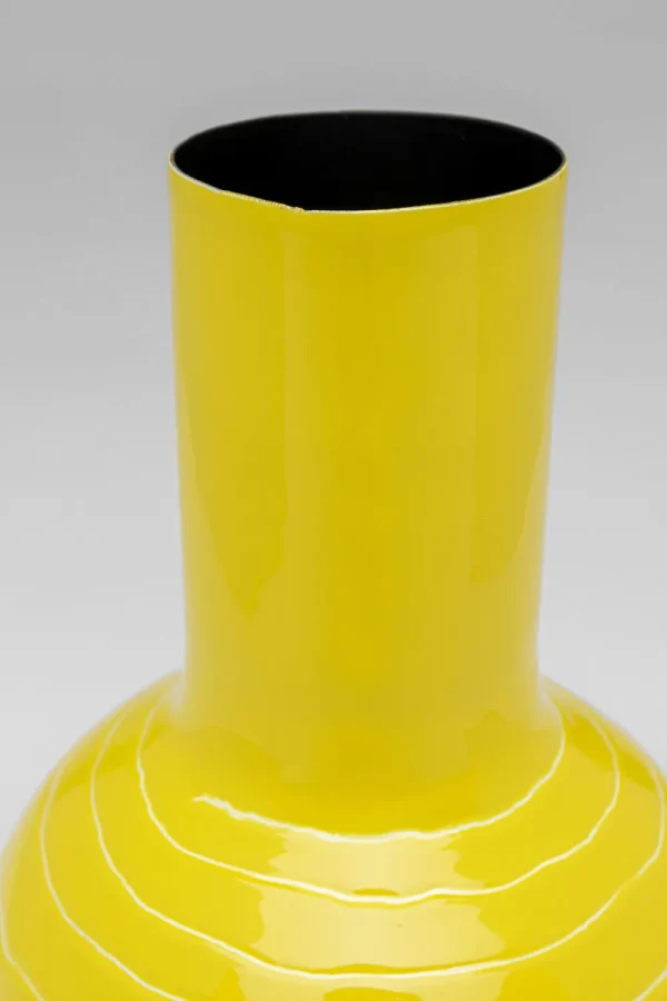 KARE Design Vaas Mamba Geel 21cm