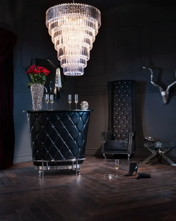 KARE Design Vaas Rose Multi Chroom Groot