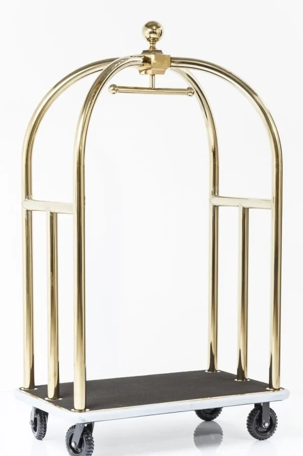 KARE Design VIP Bagage Trolley Vegas Goud