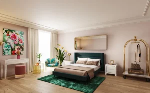 KARE Design VIP Bagage Trolley Vegas Goud