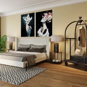 KARE Design VIP Bagage Trolley Vegas Mat Zwart