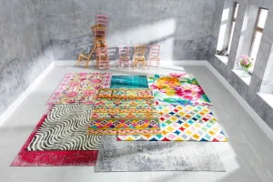 KARE Design Vloerkleed Kelim Pop Grijs 170x240cm