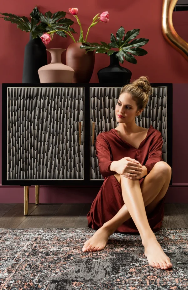 KARE Design Vloerkleed Kelim Pop Rockstar 200x300cm