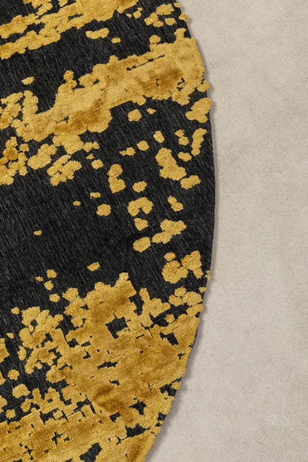 KARE Design Vloerkleed Silja Yellow Ø200cm