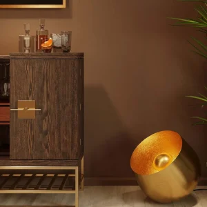 KARE Design Vloerlamp Apollon Smooth Gold Ø50cm