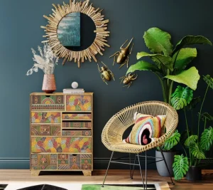 KARE Design Wanddecoratie Atlas Beetle Goud