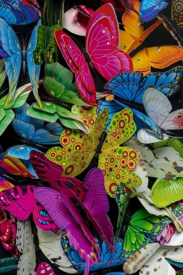 KARE Design Wanddecoratie Farfalla 120x120cm