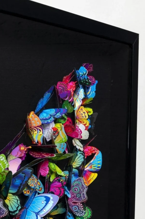 KARE Design Wanddecoratie Farfalla 120x120cm