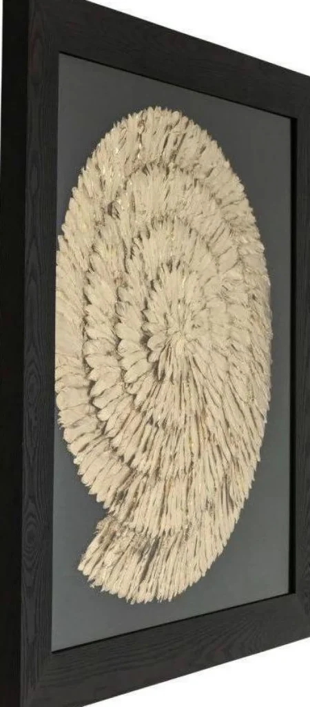 KARE Design Wanddecoratie Golden Snail 120x120cm