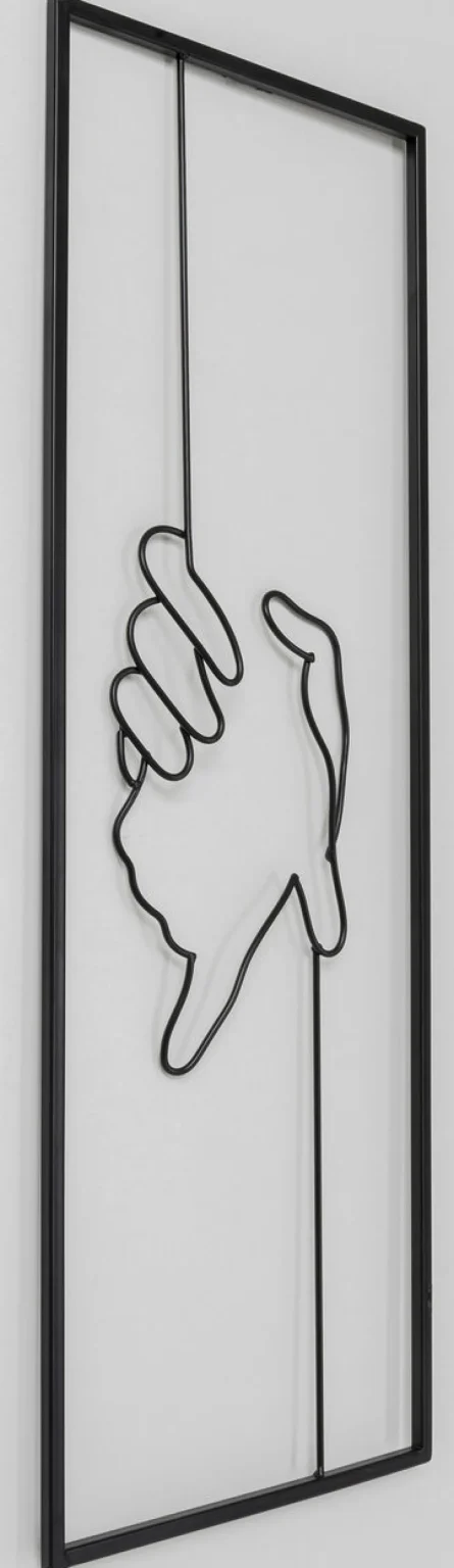 KARE Design Wanddecoratie Hand In Hand 25x70cm
