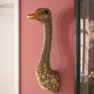 KARE Design Wanddecoratie Ostrich Goud