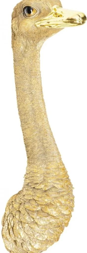 KARE Design Wanddecoratie Ostrich Goud