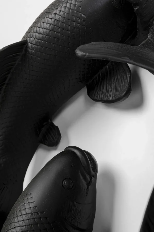 KARE Design Wanddecoratie School Of Koi Black Ø160cm
