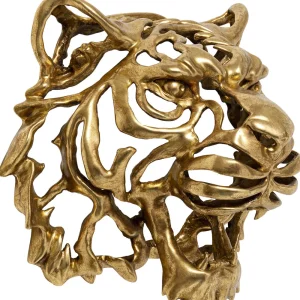 KARE Design Wanddecoratie Tiger Goud
