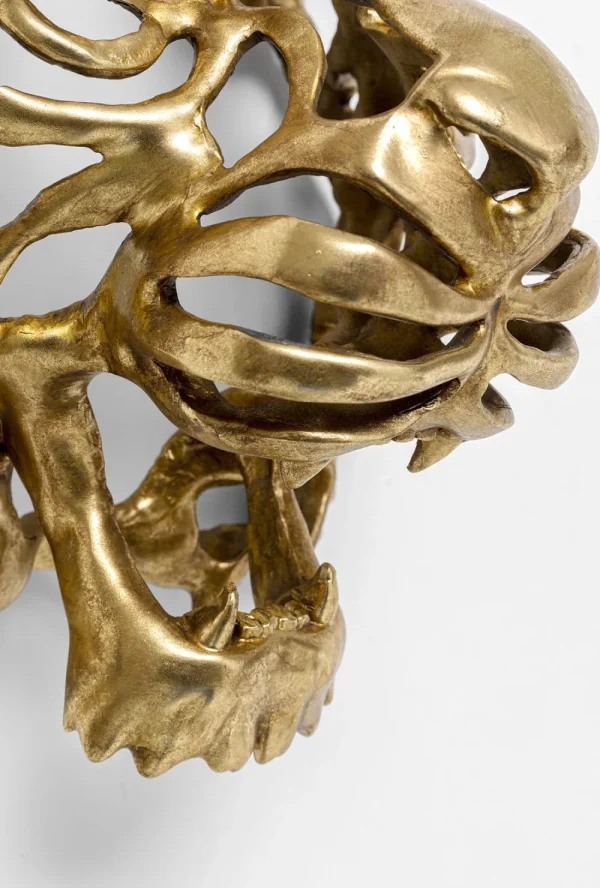 KARE Design Wanddecoratie Tiger Goud