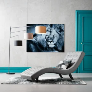 KARE Design Wandfoto Glass Lion King Lying 120x160cm
