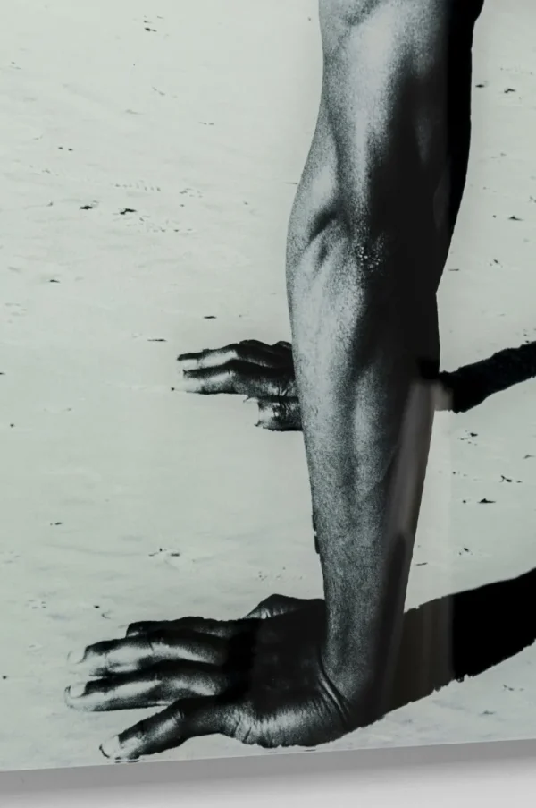 KARE Design Wandfoto Glass Sexy Dog Beach Back 120cm