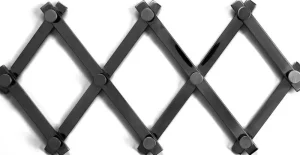 KARE Design Wandkapstok Crossing Matt Black 9(+71)cm