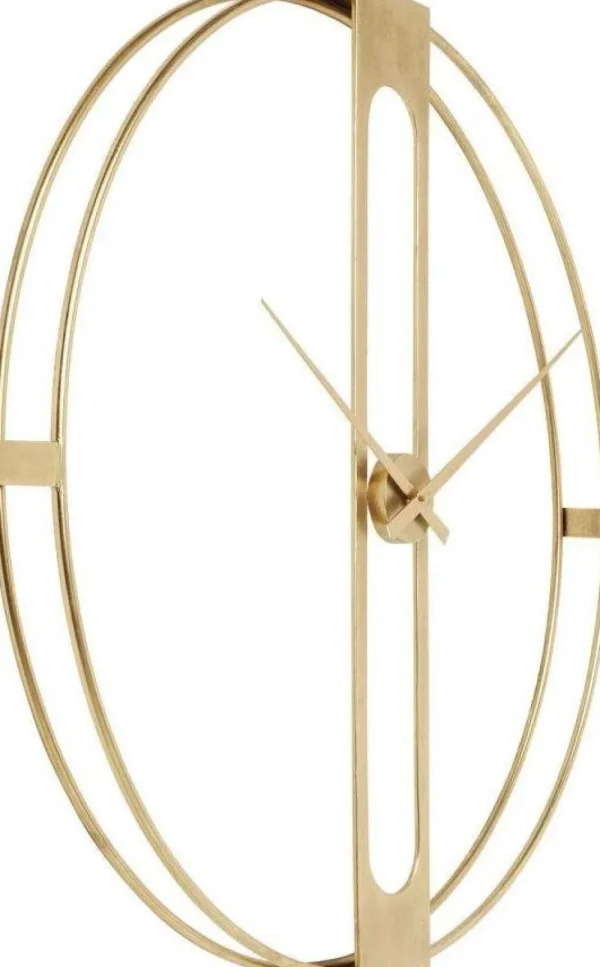 KARE Design Wandklok Clip Goud Ø107cm