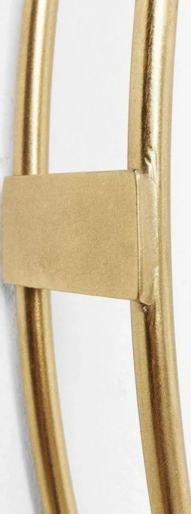 KARE Design Wandklok Clip Goud Ø107cm