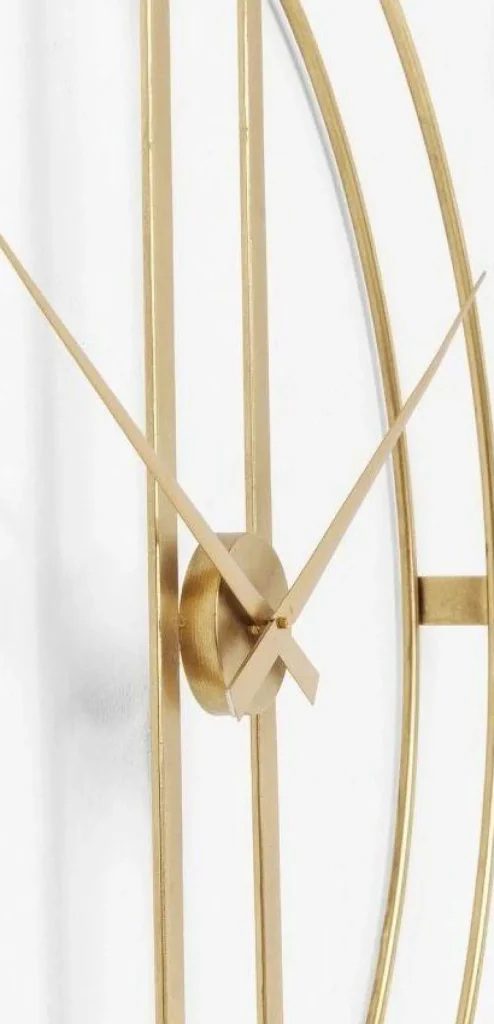 KARE Design Wandklok Clip Goud Ø107cm