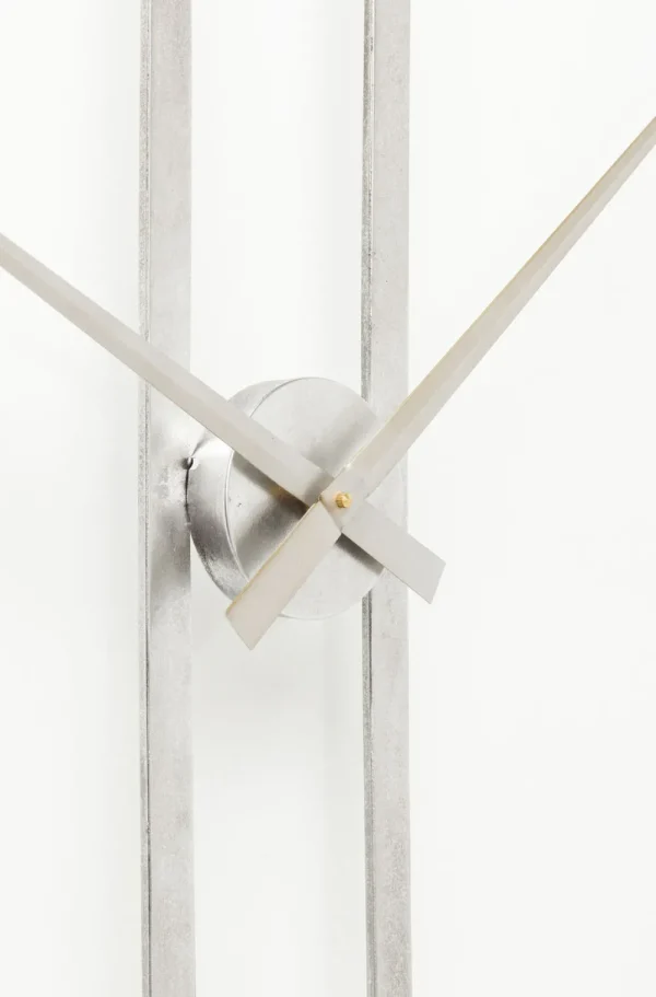 KARE Design Wandklok Clip Zilver Ø60cm