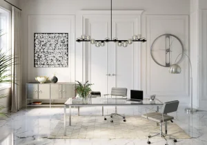 KARE Design Wandklok Clip Zilver Ø60cm