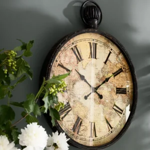 KARE Design Wandklok European Map 96cm