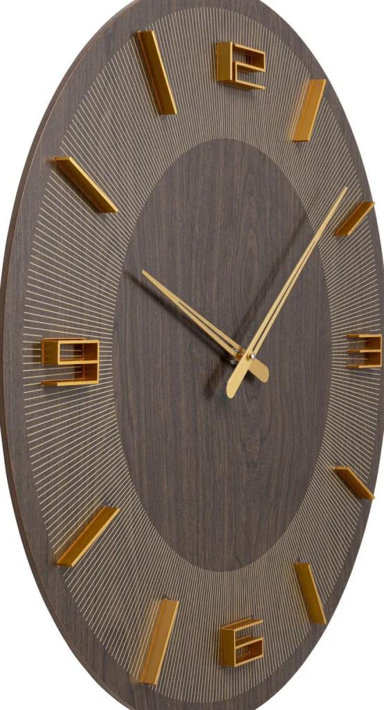 KARE Design Wandklok Levi Bruin Ø60cm