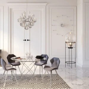 KARE Design Wandklok Like Umbrella Balls Chroom