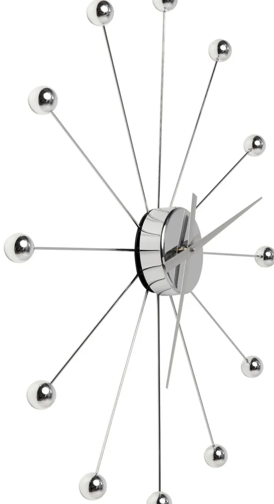KARE Design Wandklok Like Umbrella Balls Chroom