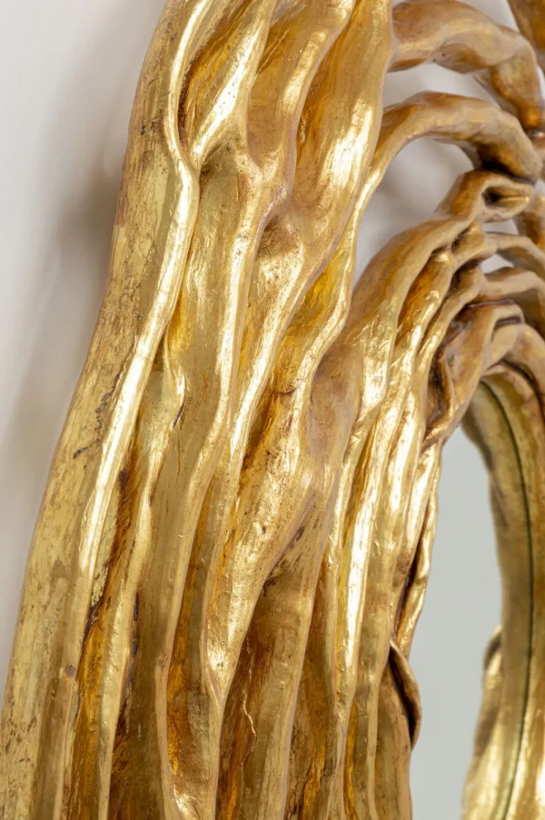 KARE Design Wandspiegel Twiggy Gold Ø121cm