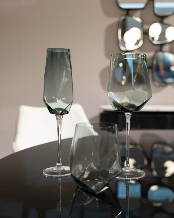 KARE Design Waterglas Diamond Smoke