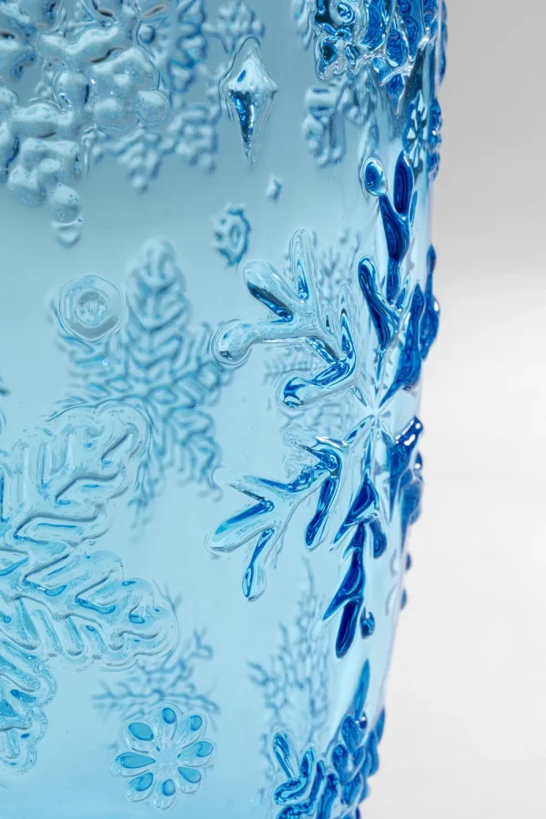 KARE Design Waterglas Ice Flowers Blue