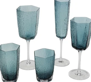 KARE Design Witte Wijnglas Cascata Blue
