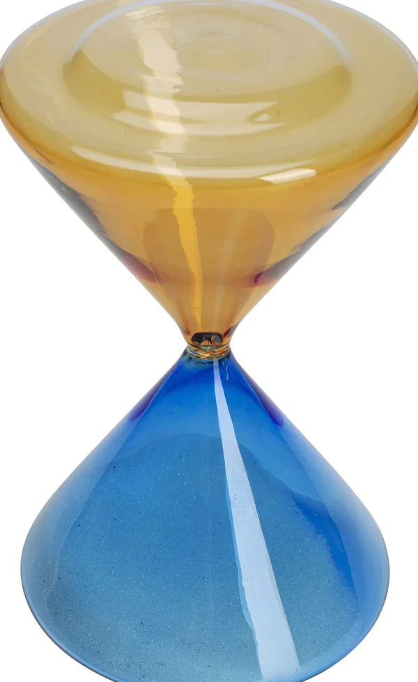 KARE Design Zandloper Blauw-Oranje 5 Minuten Ø13cm
